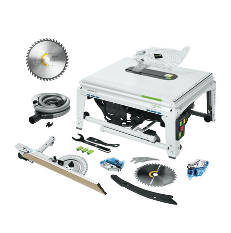 Festool TKS 80 EBS Tischkreissäge 2200 Watt 254 mm ( 575781 ) + Universal Kreissägeblatt W40 ( 575975 ) + 1x KT-TKS 80 Patrone ( 575851 )