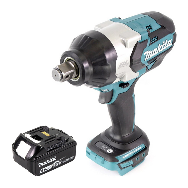 Makita DTW 1001 G1 cordless impact wrench 18V 3/4" 1050Nm brushless + 1x rechargeable battery 6.0 Ah - without charger