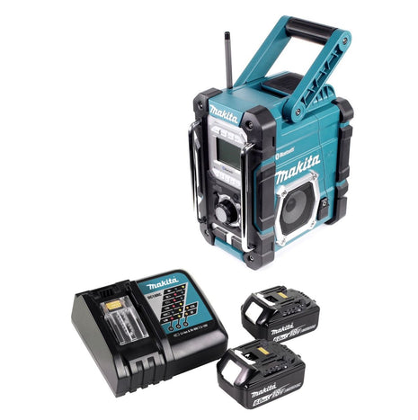 Makita DMR 106 RG radio de obra con batería 7,2 - 18 V + 2x baterías 6,0 Ah + cargador