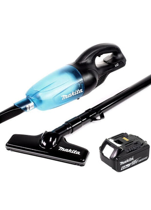 Aspirador a batería Makita DCL 180 G1 B 18 V negro + 1x batería 6,0 Ah - sin cargador