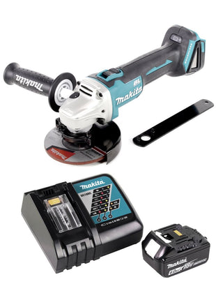 Makita DGA 506 RG1 Meuleuse d'angle sans fil 18 V 125 mm Brushless + 1x Batterie 6,0 Ah + Chargeur