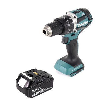 Taladro de percusión sin cable Makita DHP 484 G1 18 V 54 Nm sin escobillas + 1x batería recargable 6,0 Ah - sin cargador