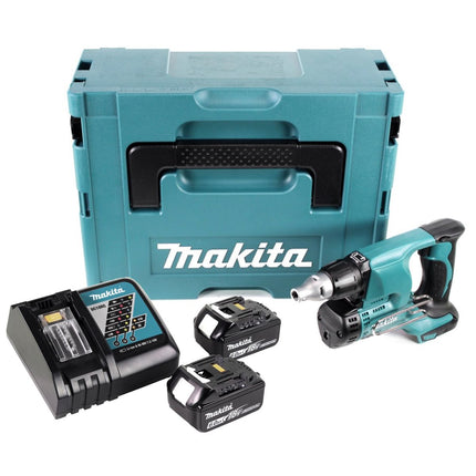 Makita DFS 450 ZJ Atornillador para montaje rápido a batería 18V en maletín Makpac 2 - Sin batería, sin cargador incluidos