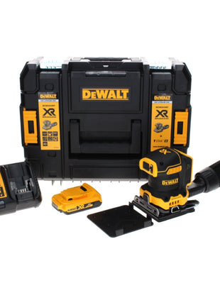 DeWalt DCW 200 D1 Akku Vibrationsschleifer 18 V 108x115 mm + 1x Akku 2,0 Ah + Ladegerät + TSTAK - Toolbrothers