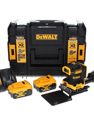 DeWalt DCW 200 P2 Akku Vibrationsschleifer 18 V 108x115 mm + 2x Akku 5,0 Ah + Ladegerät + TSTAK - Toolbrothers