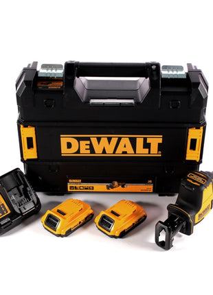 DeWalt DCS 369 D2 Akku Säbelsäge 18 V + 2x Akku 2,0 Ah + Ladegerät + TSTAK - Toolbrothers