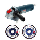 Bosch GWX 14-125 Professional angle grinder 1400 W 125 mm X-Lock + flap disc X571 K40 + flap disc X571 K80