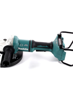 Amoladora angular a batería Makita DGA 900 FK 36 V (2x 18 V) 230 mm sin escobillas + 2x batería 3,0 Ah + maletín - sin cargador