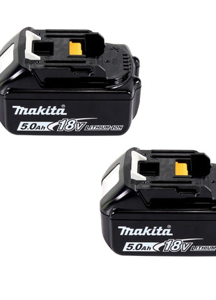 Makita DGA 900 TK Meuleuse d'angle sur batterie 36 V (2x 18 V) 230 mm sans balais + 2x batterie 5,0 Ah + coffret - sans chargeur