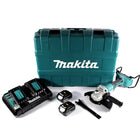 Makita DGA 900 PGK Meuleuse d'angle sur batterie 36 V (2x 18 V) 230 mm sans balais + 2x batterie 6,0 Ah + double chargeur + mallette
