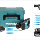 Makita DJR 188 G1J Akku Reciprosäge 18 V Brushless + 1x Akku 6,0 Ah + 5x Sägeblatt Metal Wood + Makpac - ohne Ladegerät - Toolbrothers
