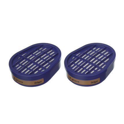 Dräger X-plore 3500 Masque de protection respiratoire, Demi-masque pour filtre à baïonnette taille L + 2x X-plore A2 Filtre à gaz ( 6738873 )