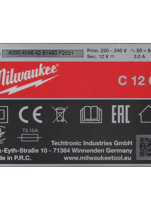 Milwaukee M12 C12 C Ladegerät 12 V Li-Ion ( 4932352000 ) - Toolbrothers