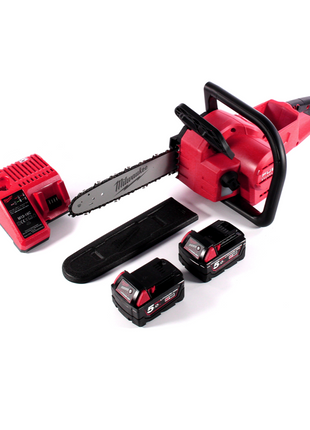 Motosierra a batería Milwaukee M18 FCHSC-502C 18 V 30 cm sin escobillas + 2x baterías 5,0 Ah + cargador