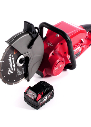 Amoladora de corte a batería Milwaukee M18 FCOS230-401 18 V 230 mm sin escobillas + 1x batería 4,0 Ah - sin cargador