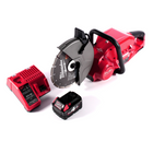 Amoladora de corte a batería Milwaukee M18 FCOS230-401C 18 V 230 mm sin escobillas + 1x batería 4,0 Ah + cargador