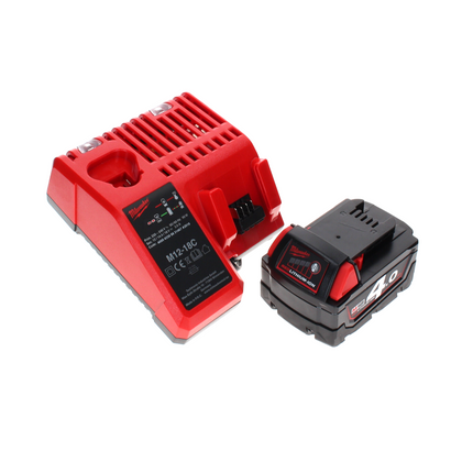 Amoladora de corte a batería Milwaukee M18 FCOS230-401C 18 V 230 mm sin escobillas + 1x batería 4,0 Ah + cargador