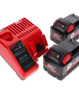 Tronçonneuse à batterie Milwaukee M18 FCOS230-902C 18 V 230 mm sans balais + 2x batteries 9,0 Ah + chargeur