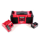 Milwaukee M18 JSR DAB+-401C batería / radio de red radio de obra 18 V + 1x batería 4,0 Ah + cargador