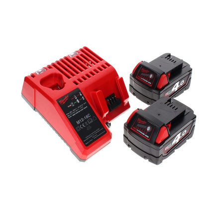 Milwaukee M18 JSR DAB+-402C batería / radio de red radio de obra 18 V + 2x baterías 4,0 Ah + cargador