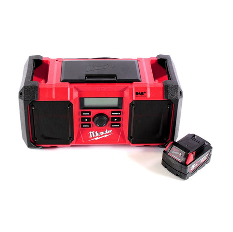 Milwaukee M18 JSR DAB+-501 Batterie / Réseau Radio de chantier 18 V + 1x Batterie 5,0 Ah - sans chargeur