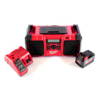 Milwaukee M18 JSR DAB+-901C batería / radio de red radio de obra 18 V + 1x batería 9,0 Ah + cargador