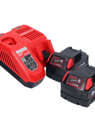 Milwaukee M18 FBJS-502X Akku Stichsäge 18 V Brushless + 2x Akku 5,0 Ah + Ladegerät + HD Box - Toolbrothers