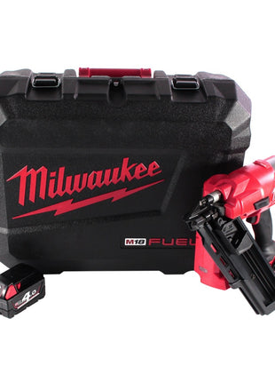 Clavadora a batería Milwaukee M18 FFN-401C 18 V 50 - 90 mm sin escobillas + 1x batería 4,0 Ah + maletín - sin cargador