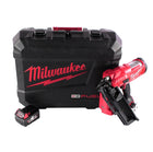 Clavadora a batería Milwaukee M18 FFN-401C 18 V 50 - 90 mm sin escobillas + 1x batería 4,0 Ah + maletín - sin cargador