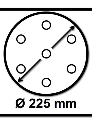 Festool STF D225/128 Schleifscheibe Granat P100 225 mm 50 Stk. ( 2x 205656 ) für Langhalsschleifer PLANEX - Toolbrothers