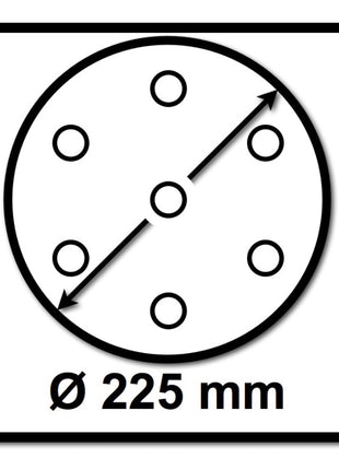 Festool STF D225/128 Schleifscheibe Granat P40 225 mm 100 Stk. ( 4x 205653 ) für Langhalsschleifer PLANEX - Toolbrothers