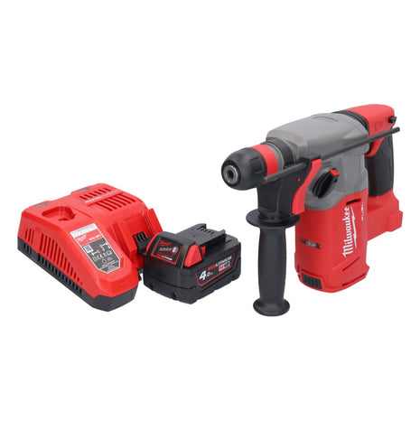 Martillo combinado a batería Milwaukee M18 CHX-401 18 V 2,5 J SDS plus sin escobillas + 1x batería 4,0 Ah + cargador