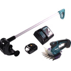 Tijera cortacésped a batería Makita DUM 604 RF1 18 V + mango alargador con rodillo + 1x batería 3,0 Ah + cargador