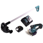 Tijera cortacésped a batería Makita DUM 604 RT1 18 V + mango alargador con rodillo + 1x batería 5,0 Ah + cargador