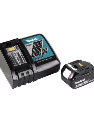 Tijera cortacésped a batería Makita DUM 604 RT1 18 V + mango alargador con rodillo + 1x batería 5,0 Ah + cargador