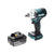 Makita DTW 300 M1 Atornillador de impacto inalámbrico 18 V 330 Nm 1/2" sin escobillas + 1x batería 4,0 Ah - sin cargador