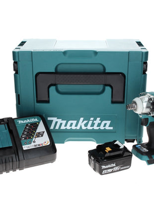 Makita DTW 300 RM1J akumulatorowy klucz udarowy 18 V 330 Nm 1/2" bezszczotkowy + 1x akumulator 4,0 Ah + ładowarka + Makpac