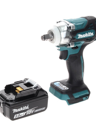 Makita DTW 300 T1 Atornillador de impacto inalámbrico 18 V 330 Nm 1/2" sin escobillas + 1x batería 5,0 Ah - sin cargador