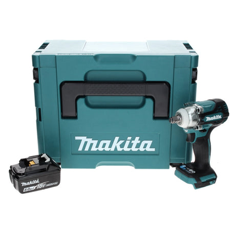 Makita DTW 300 G1J Akku Schlagschrauber 18 V 330 Nm 1/2" Brushless + 1x Akku 6,0 Ah + Makpac - ohne Ladegerät