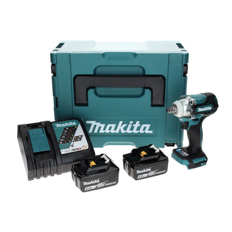 Makita DTW 300 RGJ akumulatorowy klucz udarowy 18 V 330 Nm 1/2" bezszczotkowy + 2x akumulator 6,0 Ah + ładowarka + Makpac