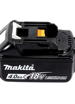 Tijeras para césped a batería Makita DUM 604 M1X 18 V con cuchilla para cortacésped y arbustos + 1x batería 4,0 Ah - sin cargador