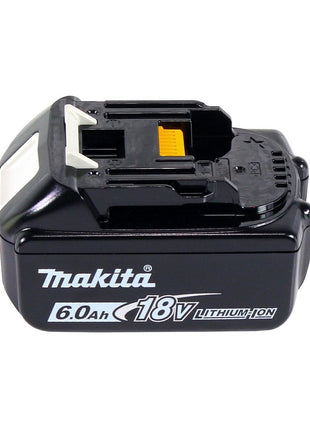 Tijeras para césped a batería Makita DUM 604 G1X de 18 V con cuchilla para cortacésped y arbustos + 1x batería de 6,0 Ah - sin cargador