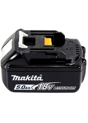 Tijeras para césped a batería Makita DUM 604 T1XJ 18 V con cuchilla para cortacésped y arbustos + 1x batería 5,0 Ah + Makpac - sin cargador