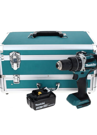 Makita DHP 484 F1TX taladro percutor inalámbrico 18 V 54 Nm sin escobillas + 1x batería 3,0 Ah + juego de brocas de 70 piezas + maletín de aluminio TX - sin cargador