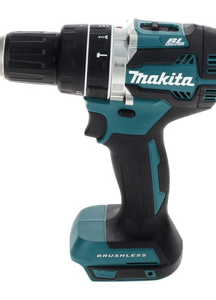 Makita DHP 484 G1TX taladro percutor inalámbrico 18 V 54 Nm sin escobillas + 1x batería 6,0 Ah + juego de brocas de 70 piezas + maletín de aluminio TX - sin cargador