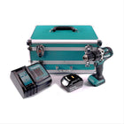 Makita DHP 484 SG1TX taladro percutor inalámbrico 18 V 54 Nm sin escobillas + 1x batería 6,0 Ah + cargador + juego de brocas de 70 piezas + maletín de aluminio TX