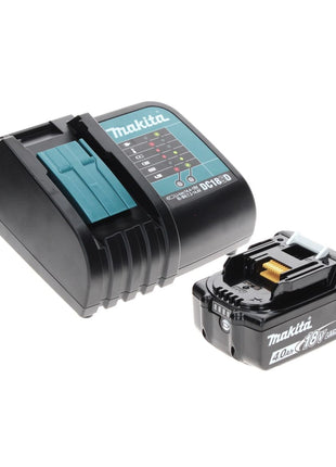 Makita DHP 482 SM1TX Perceuse visseuse à percussion sans fil 18 V 62 Nm + 1x Batterie 4,0 Ah + Chargeur + Jeu d’embouts et de forets, 70 pcs. + Coffret aluminium TX