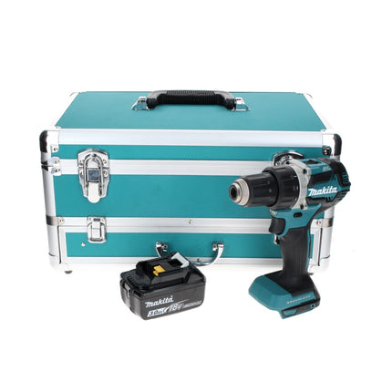 Makita DDF 484 F1TX taladro atornillador inalámbrico 18 V 54 Nm sin escobillas + 1x batería 3,0 Ah + juego de brocas de 70 piezas + maletín de aluminio TX - sin cargador