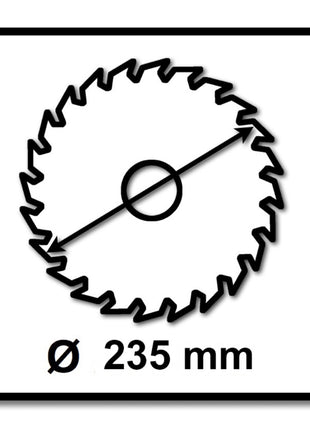 Hoja de sierra Makita CCM23524G SPECIALIZED EFFICUT 235 x 30 x 1,5 mm (E-01915) 24 dientes para madera