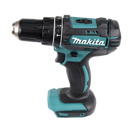 Taladro percutor inalámbrico Makita DHP 482 SGTX 18 V 62 Nm + 2x baterías 6,0 Ah + cargador + juego de brocas de 70 piezas + maletín de aluminio TX